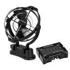 KickAss 12V Anderson To USB Fast Charger + 12/24V 360° Caravan Fan Bundle