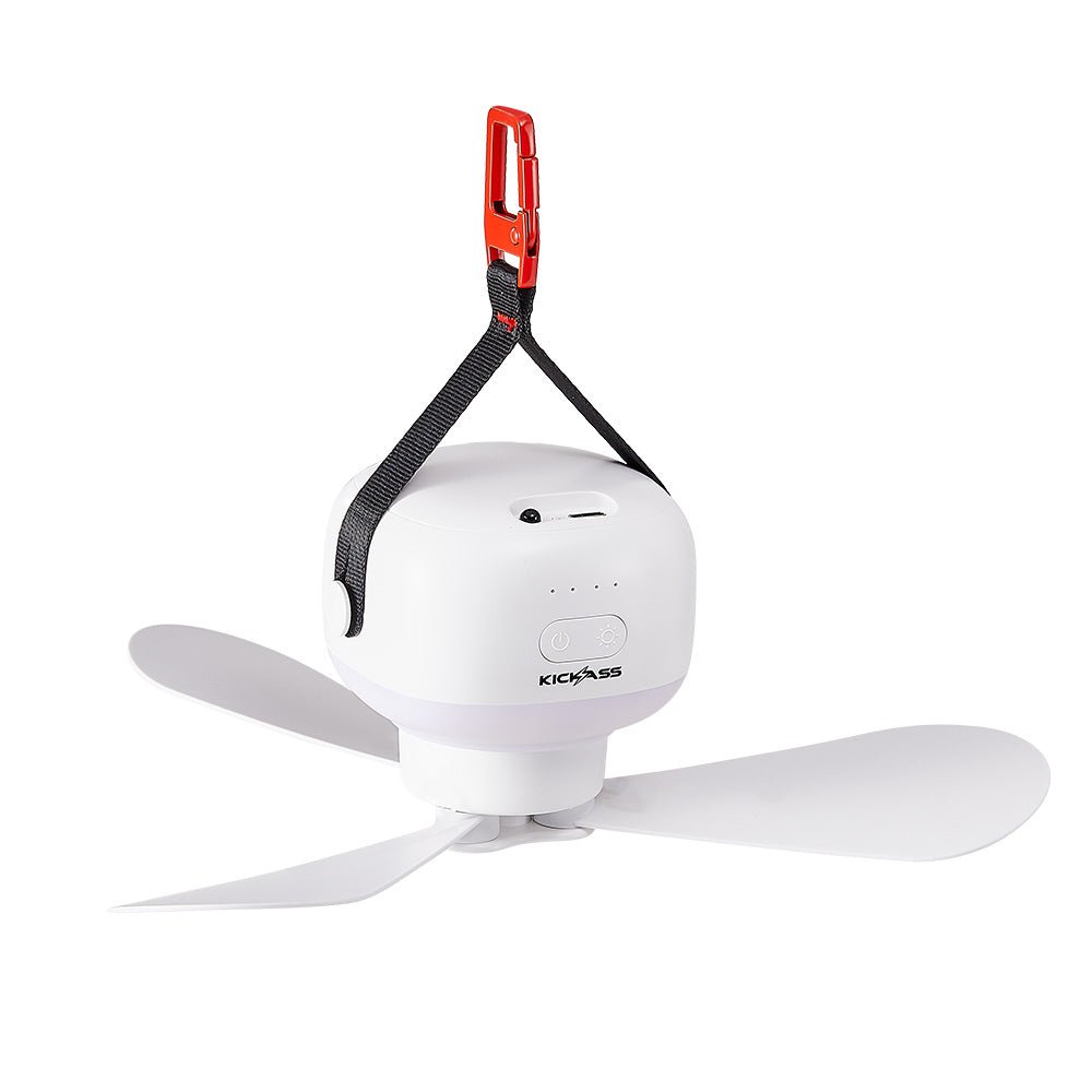 KickAss 12V Anderson To USB Fast Charger + Portable Hanging Fan Bundle