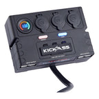 KickAss 12V Mini Control Box with 2 x Anderson, 6 x USB & 3 x Cig Sockets