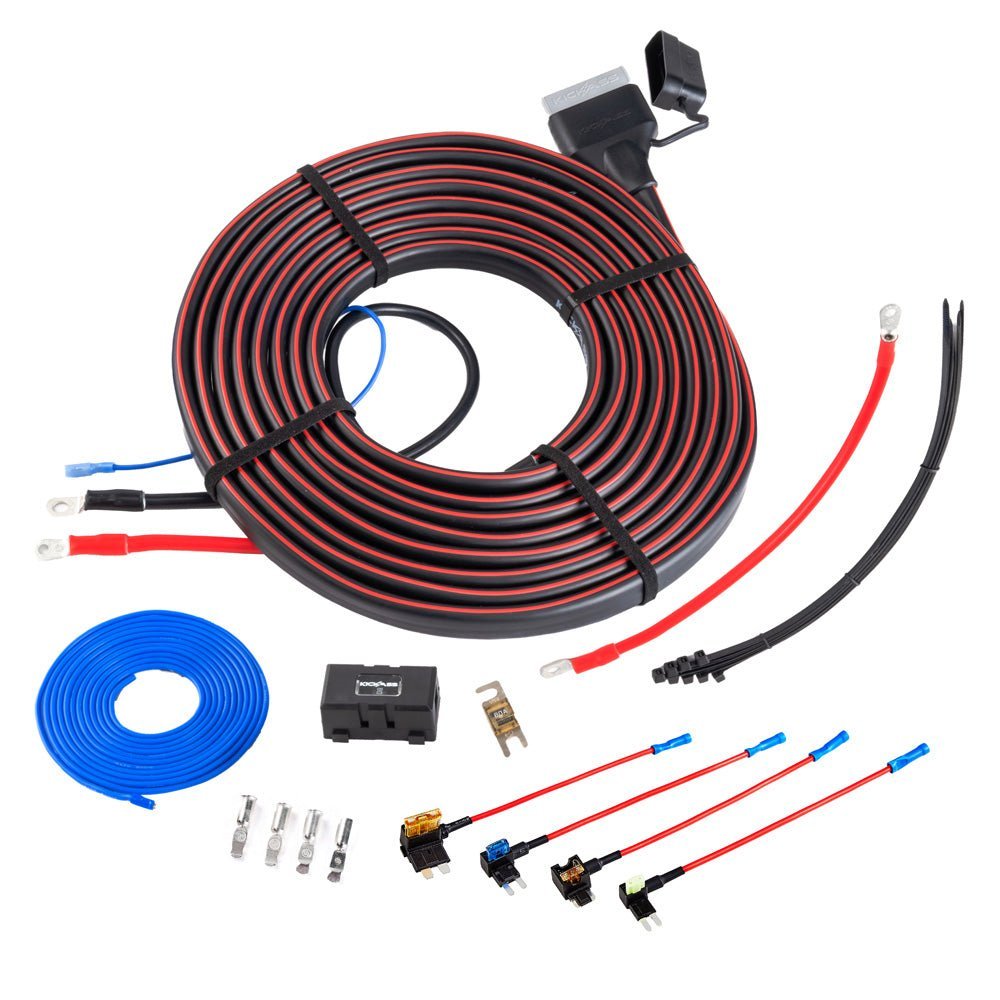 KickAss 12V Wireless Canopy Power System Bundle with Smart 120Ah Lithium Slimline Battery & DCDC Wiring Kit