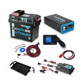KickAss 12V 150Ah Lithium Power Station Complete Dual Battery Kit with 2000W Inverter, DCDC Charger, Display Panel, Tray & Wiring