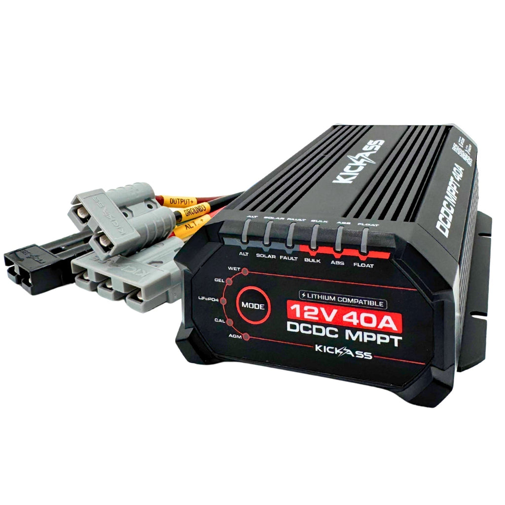 KickAss 230Ah Compact Lithium Dual Battery Kit with 40A DCDC Charger and Wiring Kit