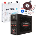 KickAss 230Ah Slimline Lithium Premium Dual Battery Kit with Wireless Canopy System & Wiring Kit