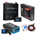 KickAss Smart 12V 230Ah Ultra X Lithium Slimline Complete Dual Battery Kit with 2000W Inverter, Control Hub with 40A DCDC Charger, Display Panel, Wiring
