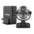 KickAss 240W GaN USB-C Charger + 360 Oscillating Camping Fan Bundle