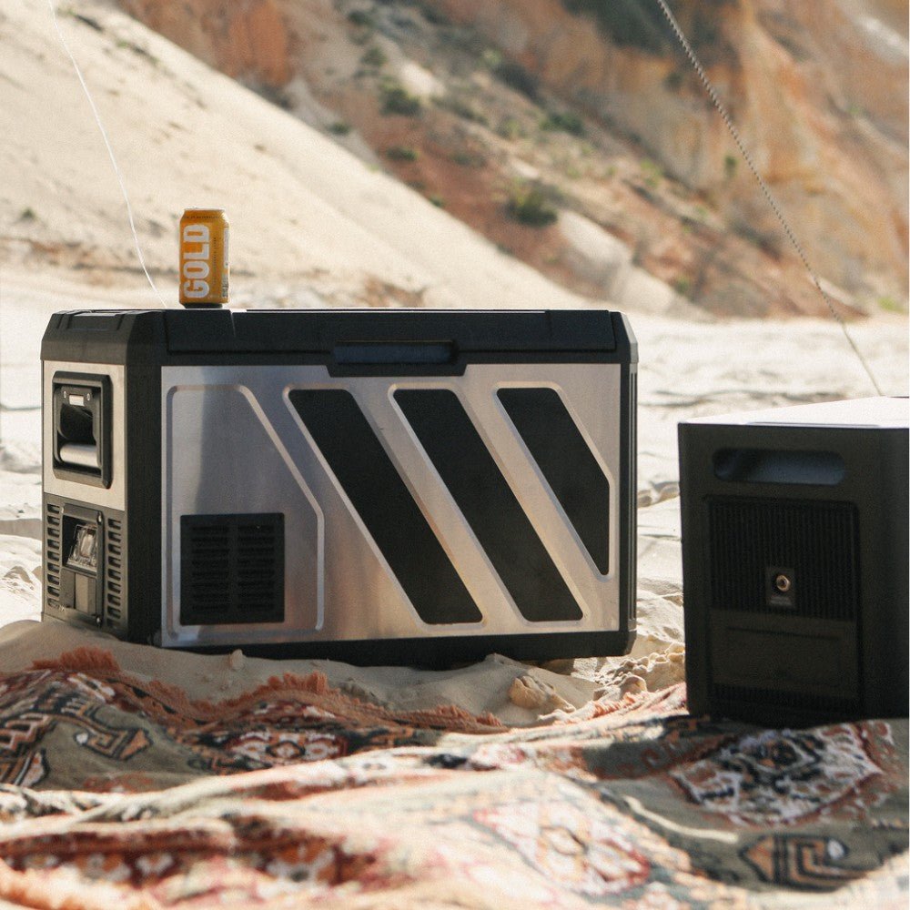 KickAss Portable 12V Fridge/Freezer - Single Zone Stainless Steel, 50L