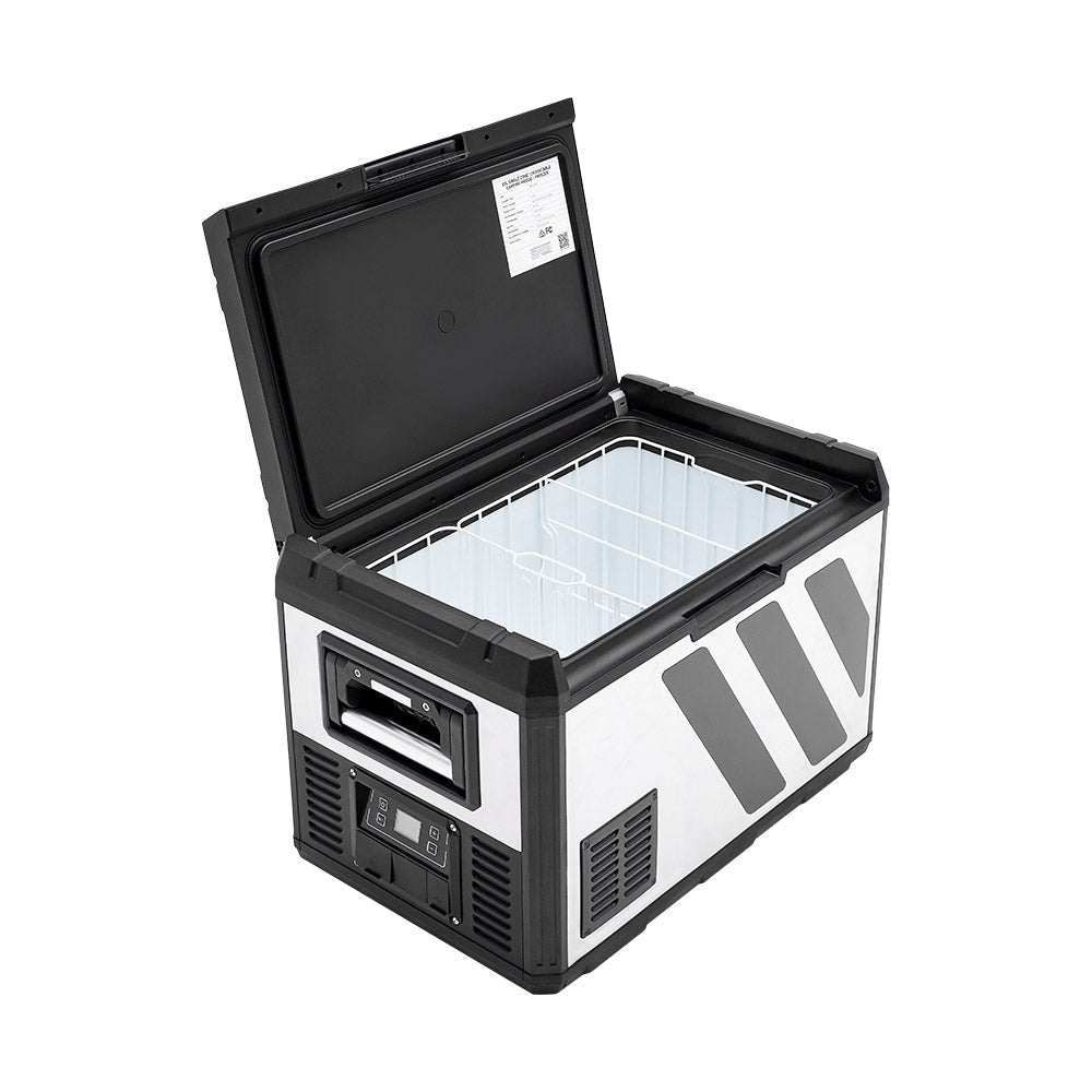 KickAss Portable 12V Fridge/Freezer - Single Zone Stainless Steel, 50L