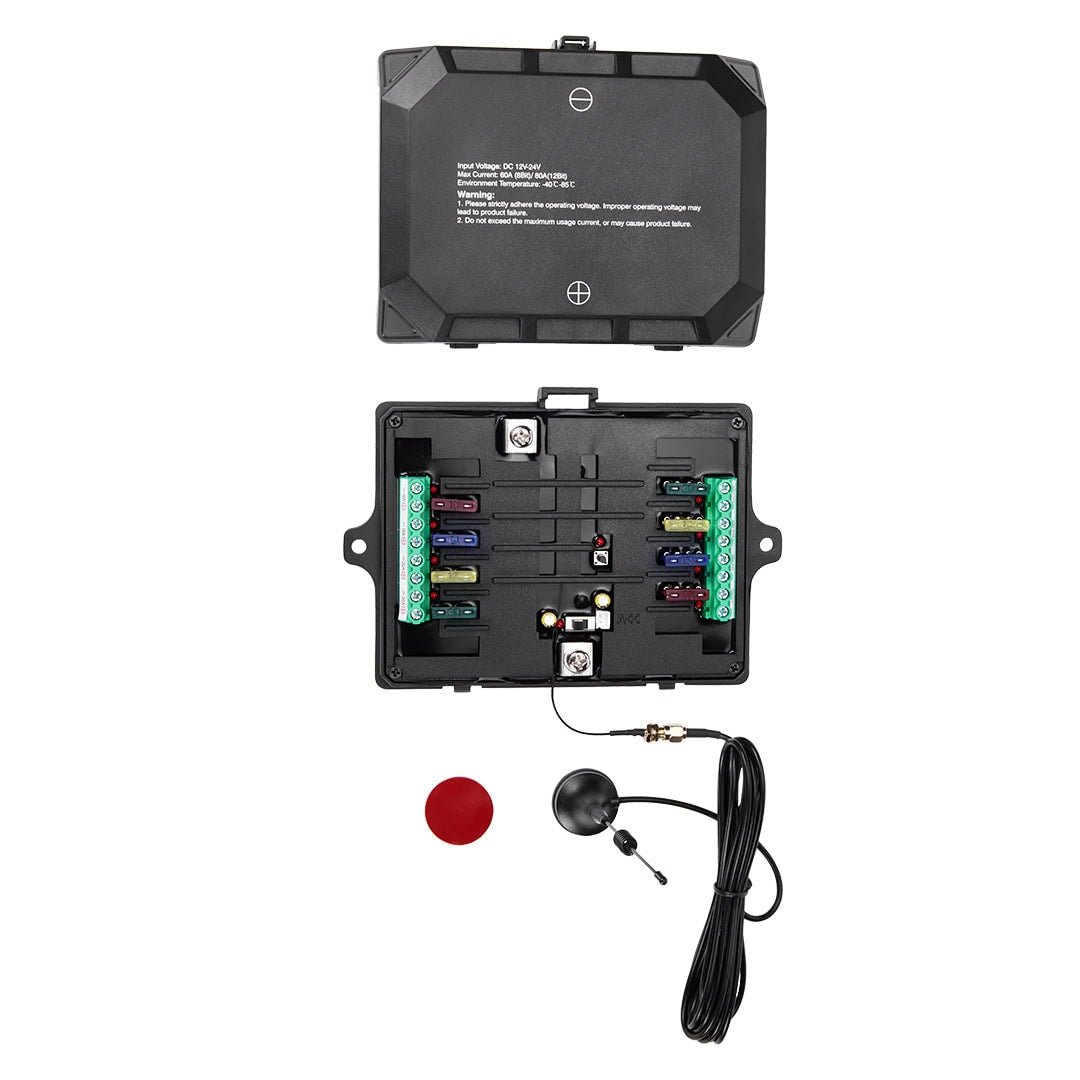 KickAss 12/24V 8 Gang Wireless Switch Panel with Magnetic Charging Cradle - MKII