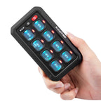 KickAss 12V/24V 8 Gang Wireless Switch Panel with Magnetic Charging Cradle - MKII