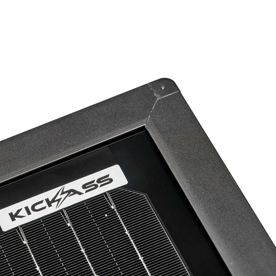 KickAss 12V 80W Ultra Slim Fixed Glass Solar Panel