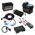 KickAss Battery Box with 25A DCDC Bundle with 120Ah AGM Battery, Wiring Kit, 22A Charger, USB Charger and Extension Lead