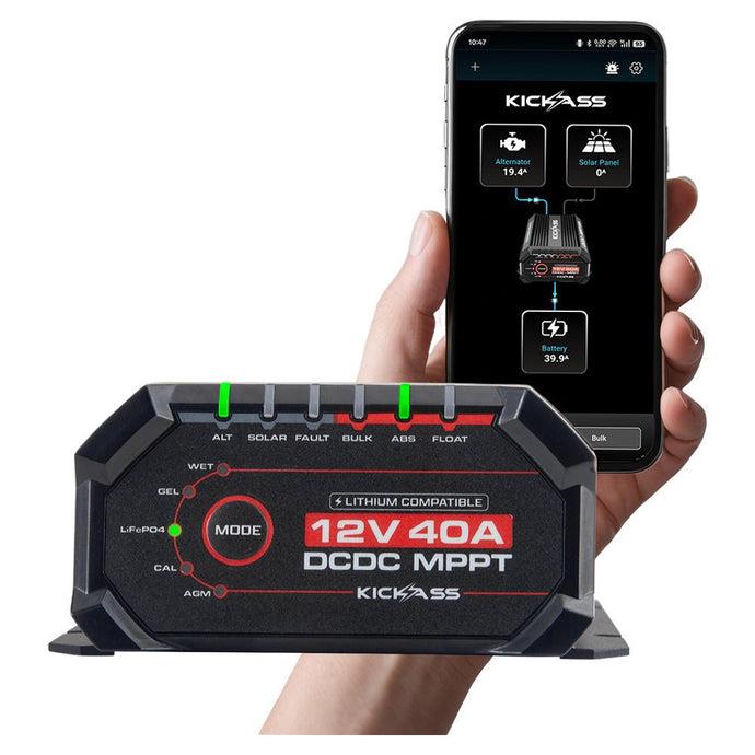 KickAss Control Hub 40A Complete Dual Battery Kit with Smart Shunt and Wiring