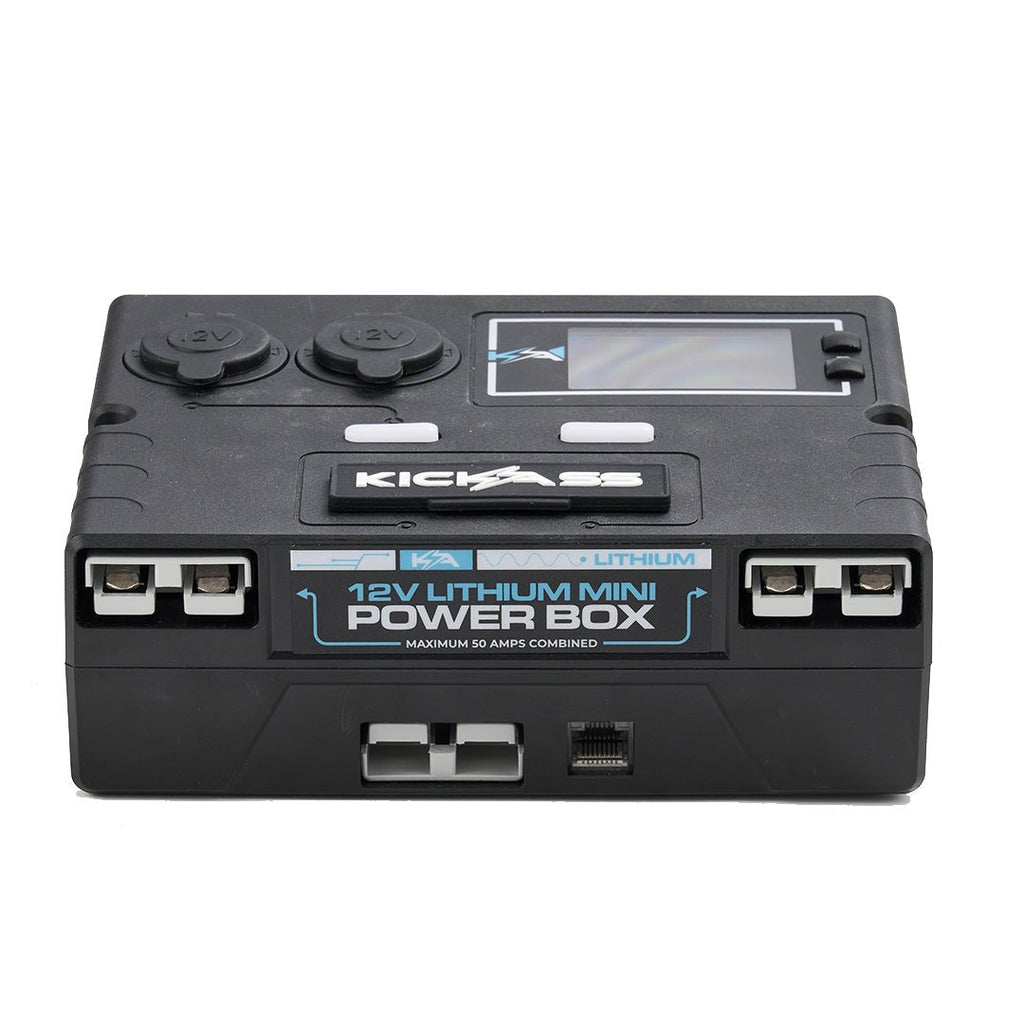 KickAss 12V Control Box & Battery Monitor - with LCD Screen