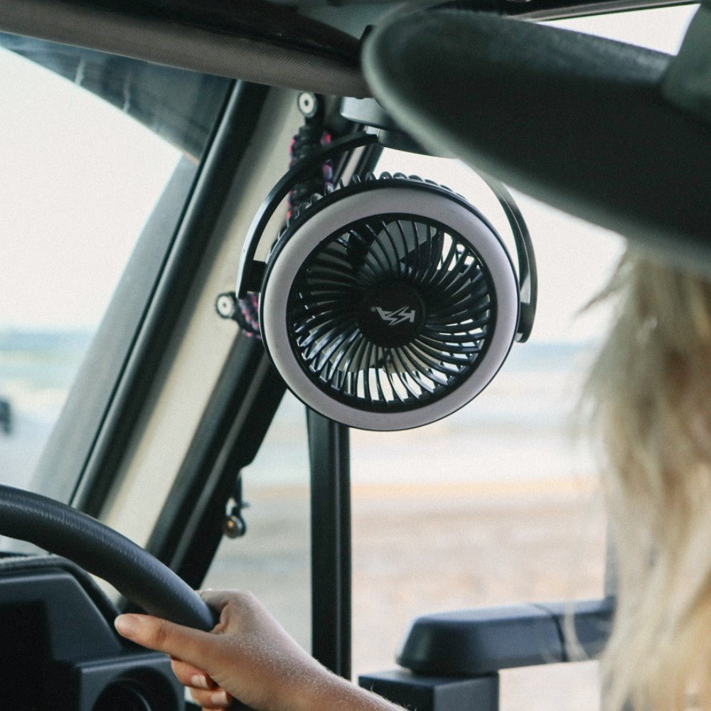 KickAss Portable Clip Fan with LED Light