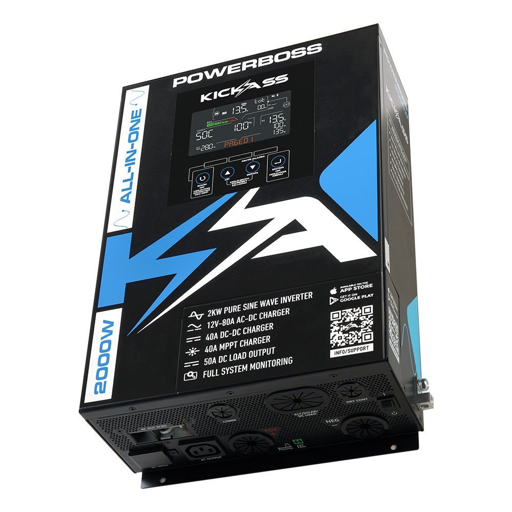 KickAss PowerBoss Bundle with 230Ah Ultra-X Lithium Battery, Starlink Mini & Connections