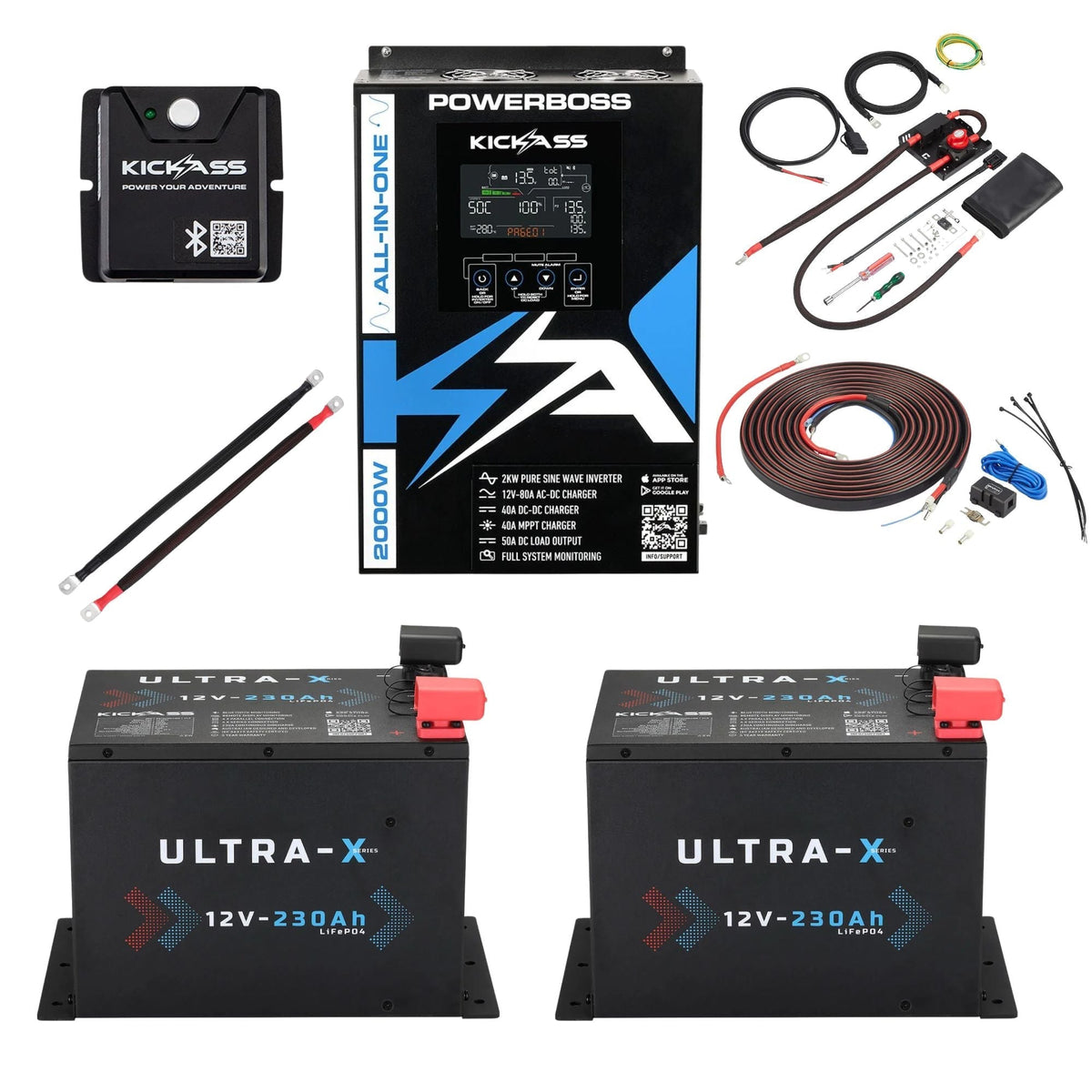 KickAss PowerBoss Canopy Base Kit with 460Ah Lithium Power