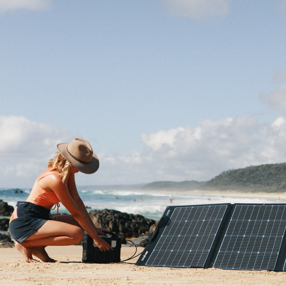 KickAss 12V 240W Premium Folding Portable Solar Panel