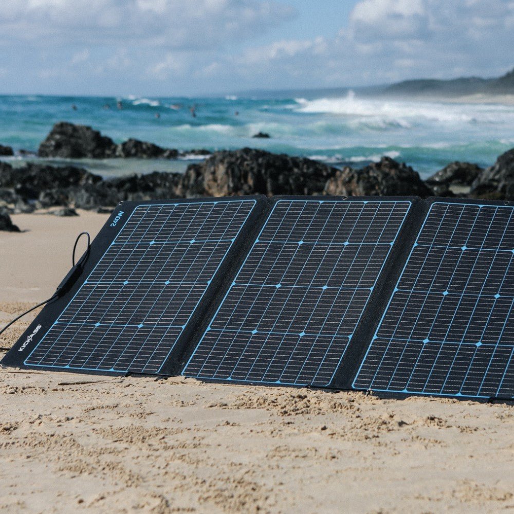 KickAss 12V 240W Premium Folding Portable Solar Panel