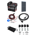 KickAss Smart 205Ah Lithium Battery Box Power Station Bundle with 250W Fixed Solar Panel, DCDC Wiring Kit & Tray