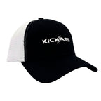 KickAss Snapback Trucker Cap - Black and White