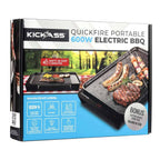 KickAss Quickfire Portable 600W Electric BBQ & Induction Cooktop Combo Cooktop + BBQ