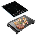 KickAss Quickfire Portable 600W Electric BBQ & Induction Cooktop Combo Cooktop + BBQ