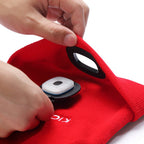 KickAss Beanie with Rechargeable LED Light - Red