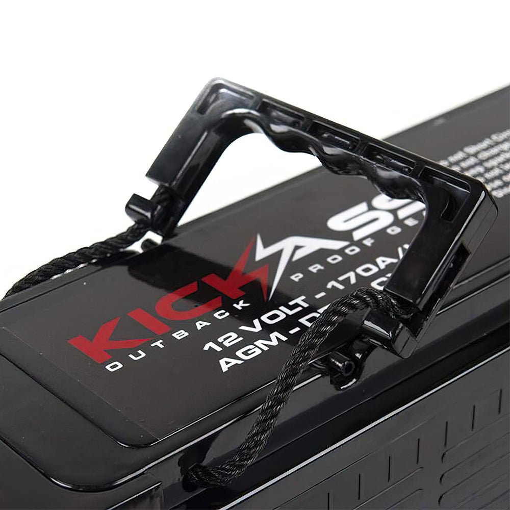 KickAss 12V 170Ah AGM Slimline Deep Cycle Battery