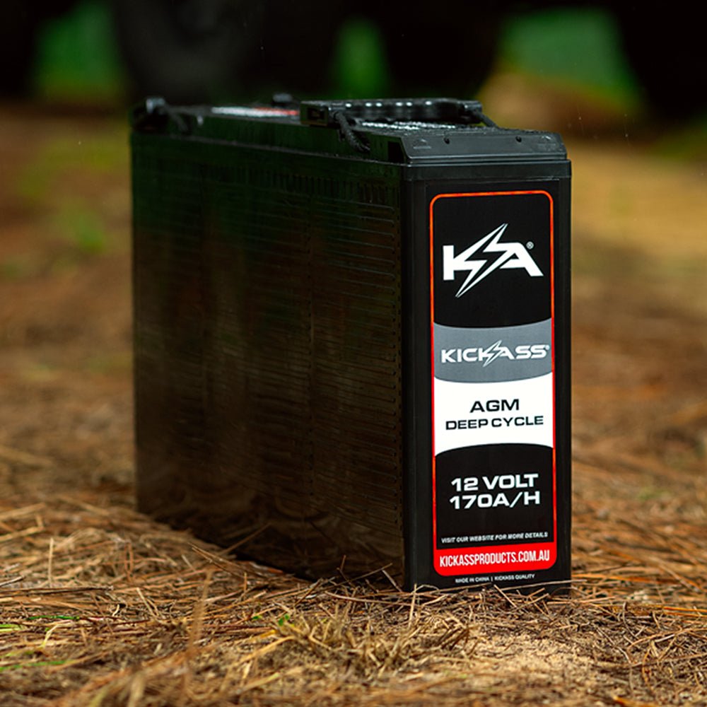 KickAss 12V 170Ah AGM Slimline Deep Cycle Battery