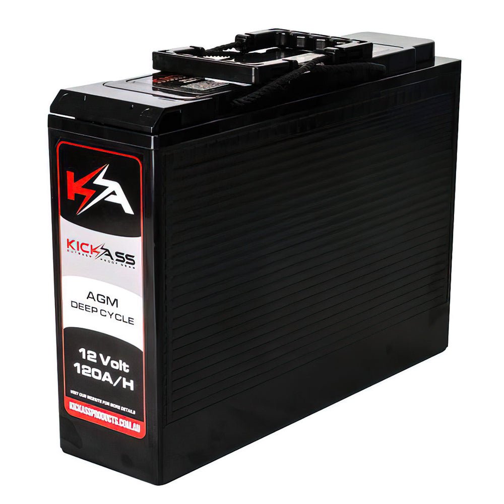 KickAss 12V 120Ah AGM Slimline Deep Cycle Battery