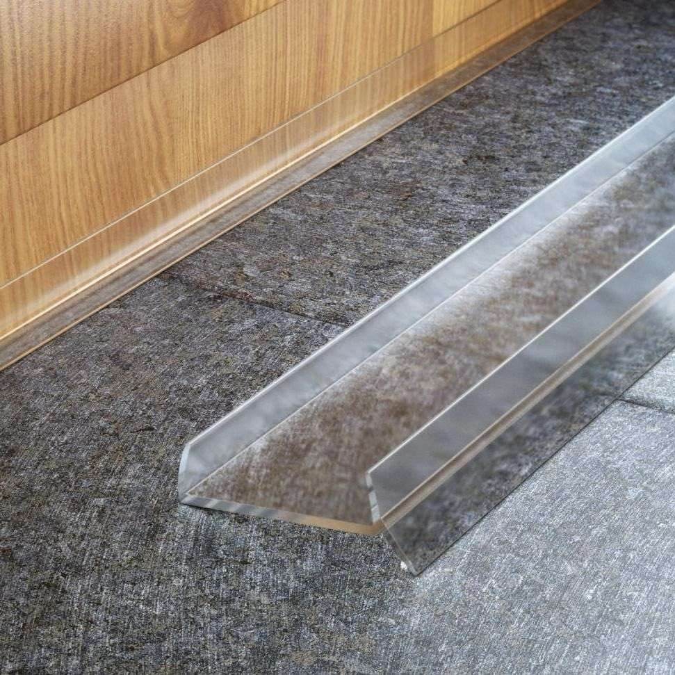 PVC Plinth Sealing Strip for 16mm MDF Kitchen Kickboard Panels