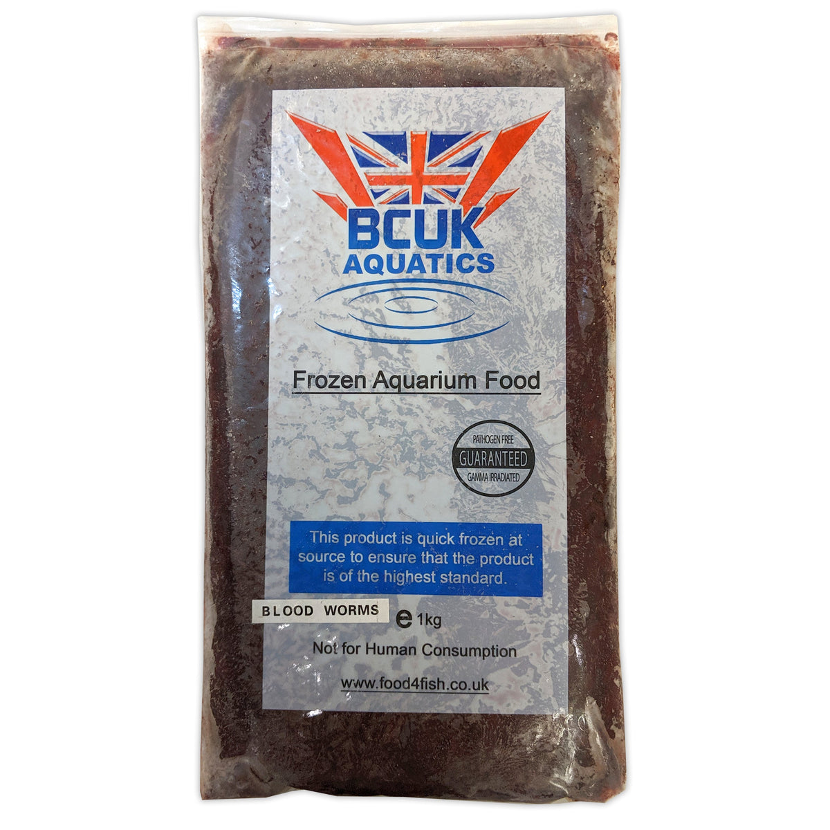 BCUK Frozen Bloodworms 1kg - Freshwater & Marine Safe
