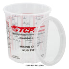 Paint Mixing Cup Lids Only (Box of 50) Quart Size - Exclusively Fits Custom Shop/Cups, 32 Ounce Size - Auto Paint Cup Lids for Acrylic