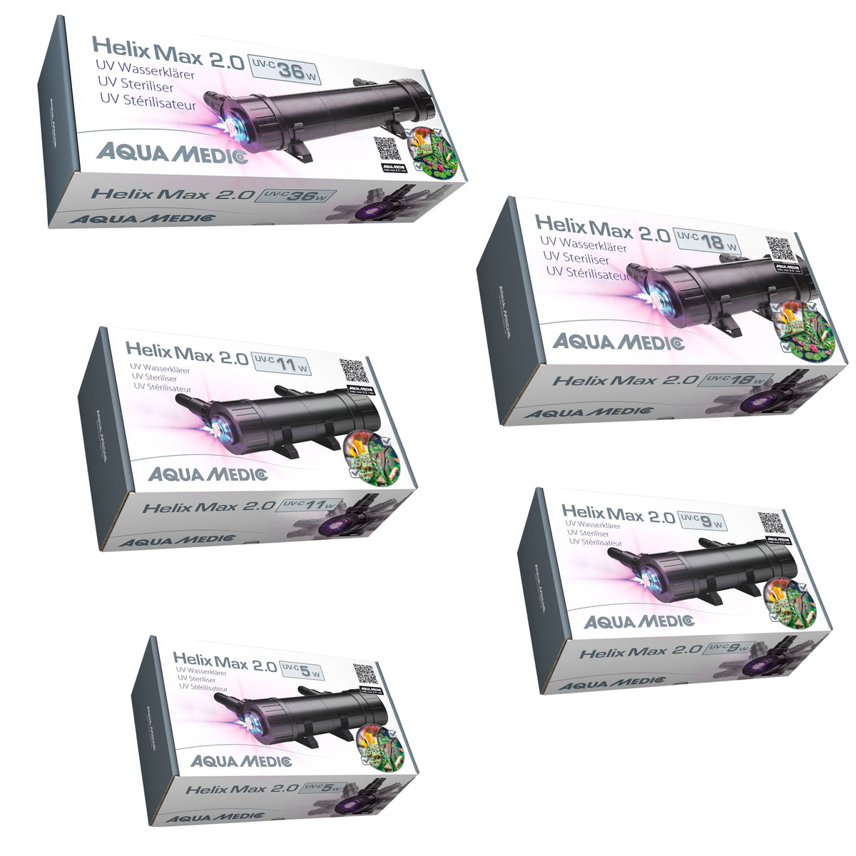 Aqua Medic Helix Max 2.0 UV Steriliser Fish Tank Aquarium
