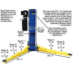 Atlas 9OHSC Overhead Two Post Lift 9,000 lb. Capacity