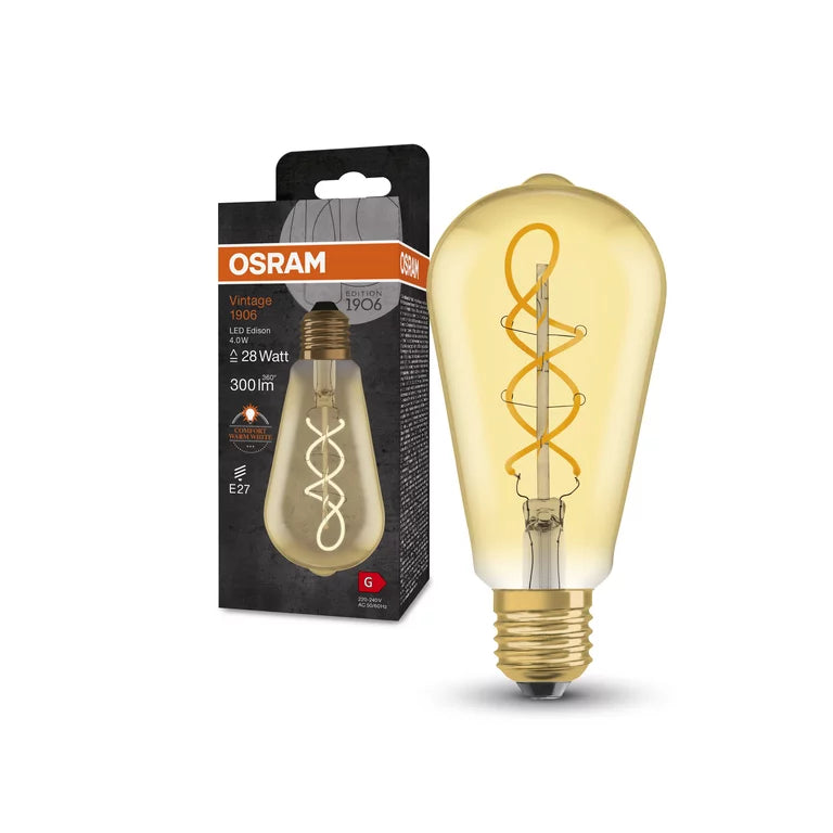 LED Vintage Light Bulb 4W Extra Warm white E27 2000K (MLED4W)
