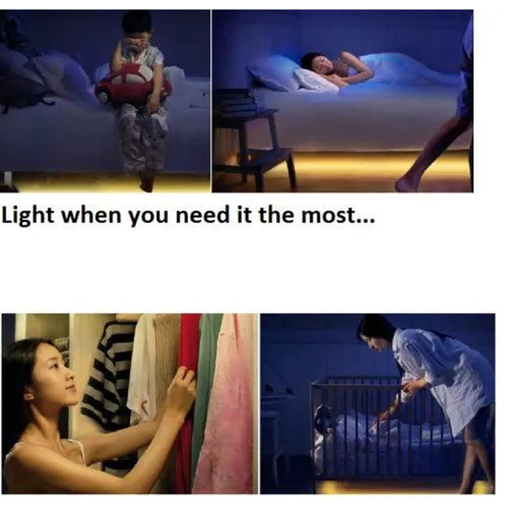 LED Strip Light Kit with Motion Sensor 12V Dimmable Warm White | Ledison