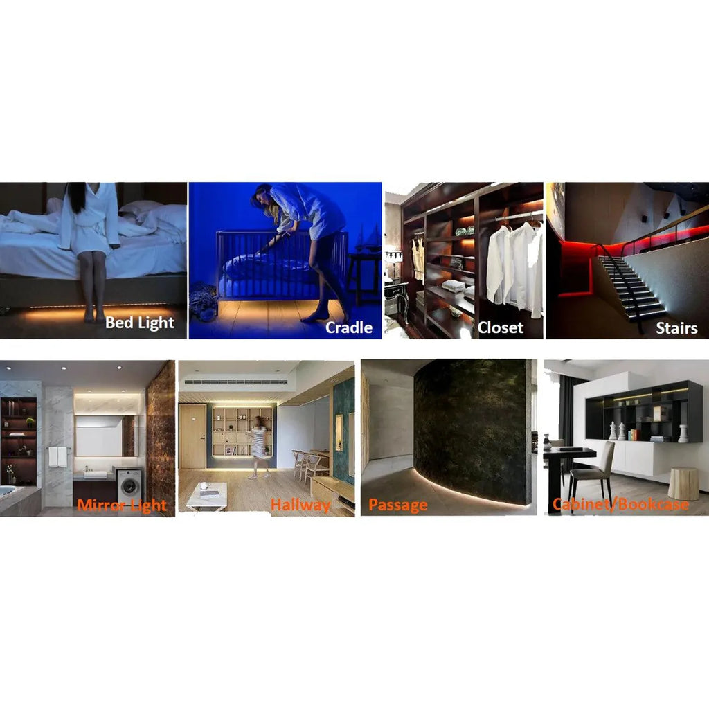 LED Strip Light Kit with Motion Sensor 12V Dimmable Warm White | Ledison