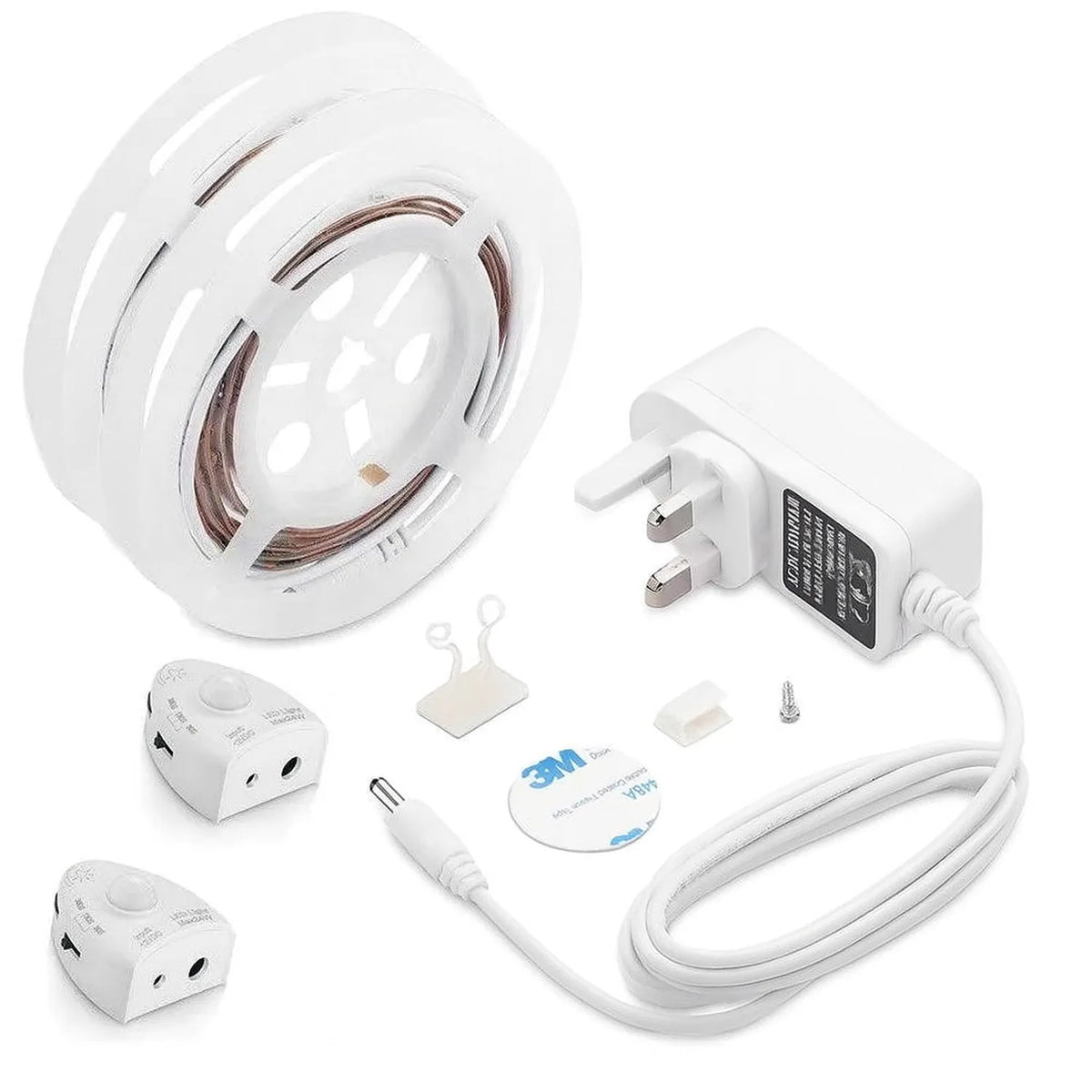 LED Strip Light Kit with Motion Sensor 12V Warm White | Twin Pack