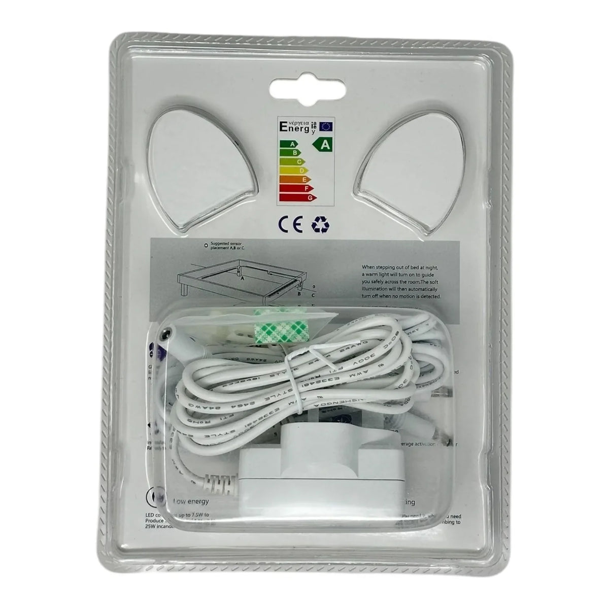 LED Strip Light Kit with Motion Sensor 12V Warm White | Twin Pack
