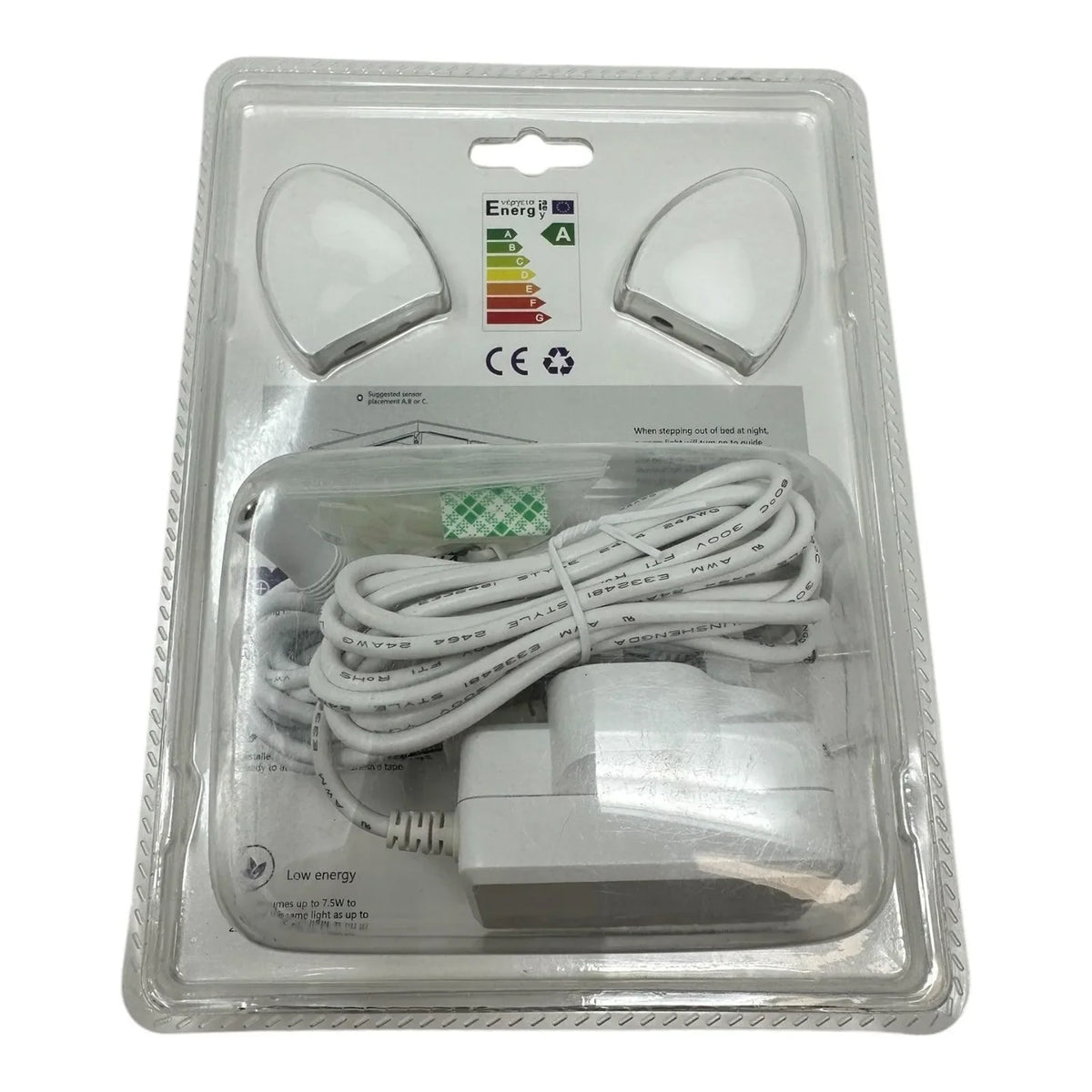 LED Strip Light Kit with Motion Sensor 12V Warm White | Twin Pack