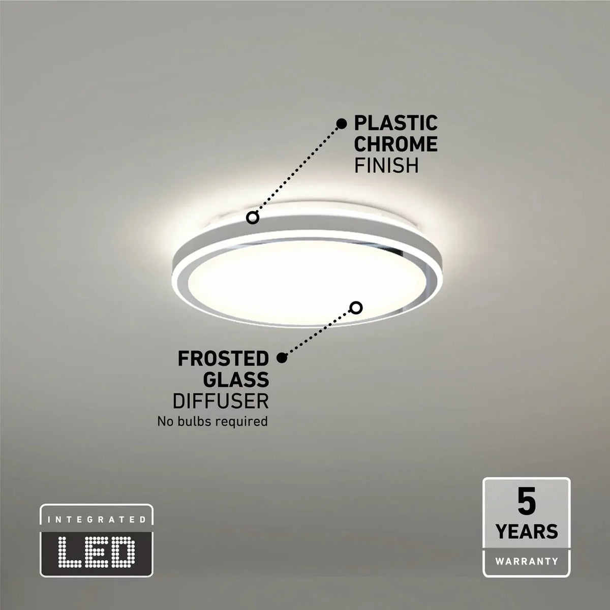 Artika Altitude LED Ceiling Light Fixture 35W 2500lm Dimmable
