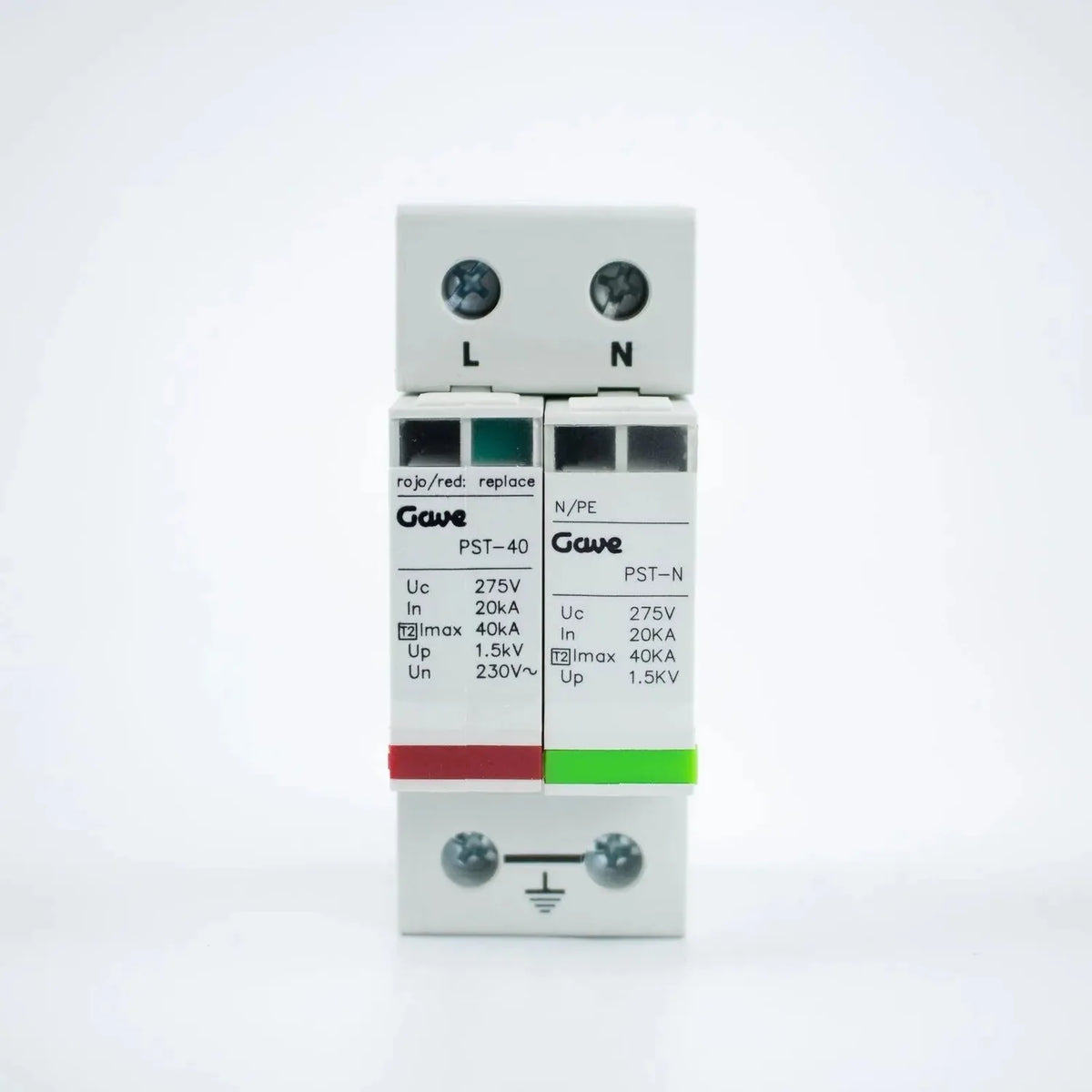 PST-240 Single Phase 230V Surge Protector Class II 20kA | GAVE Electro