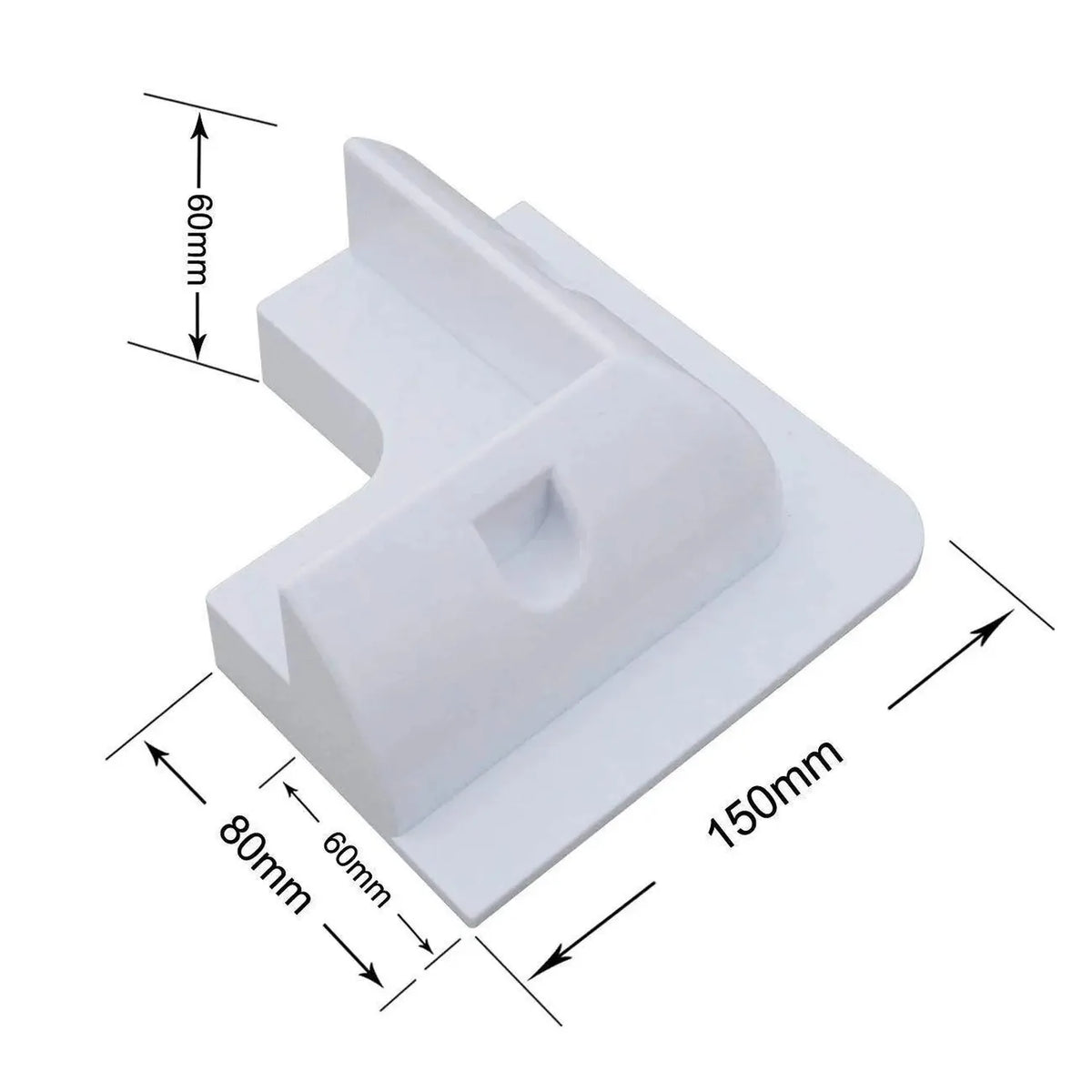 Solar Panel Mounting Bracket Kit Drill Free ABS 7-Piece | Voltacon