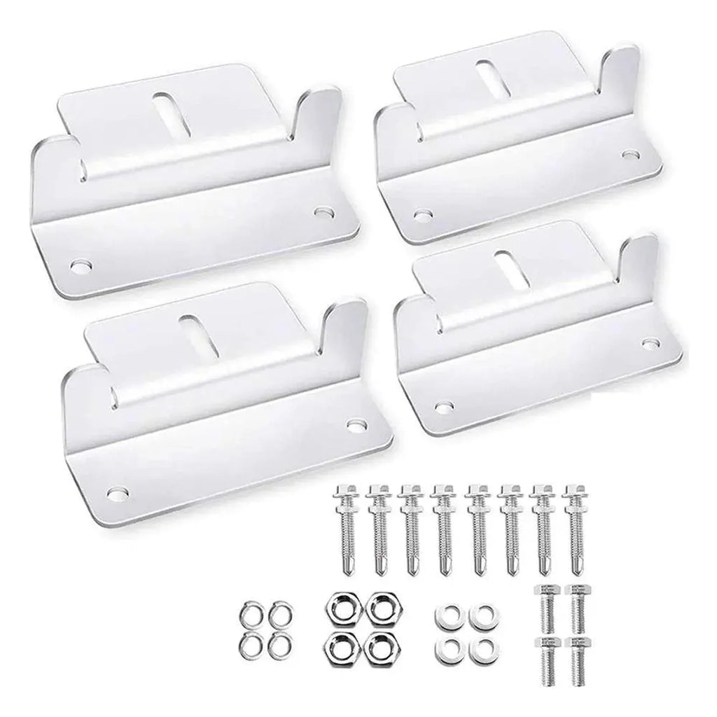 Solar Panel Z Bracket Mounting Kit 4pcs | Stainless Steel