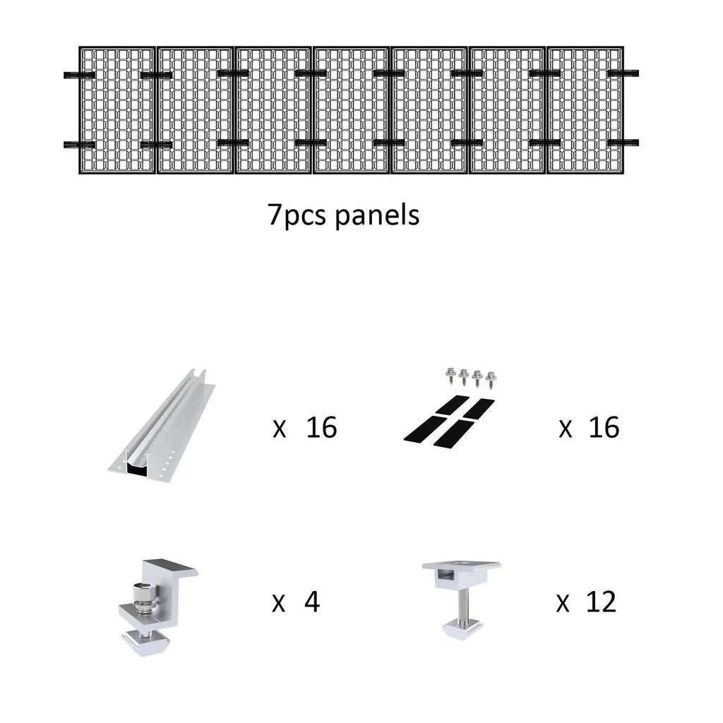 Rail-less Solar Panel Mounting 400mm | Trapezoidal Metal Roof