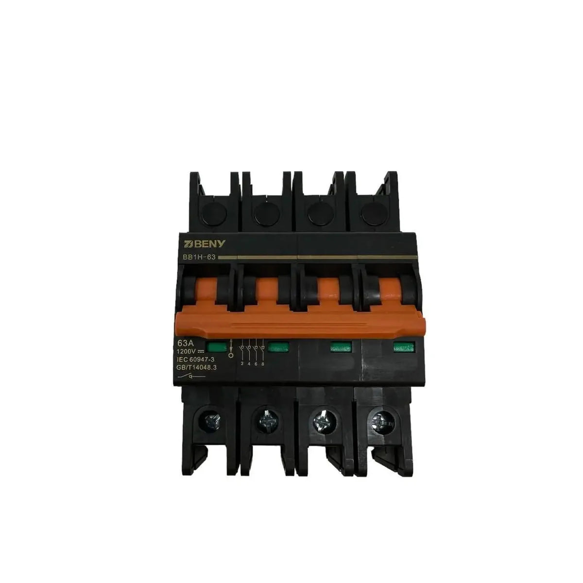 63A 4-Pole DC Isolator 1200V | Voltacon Din Rail Switch