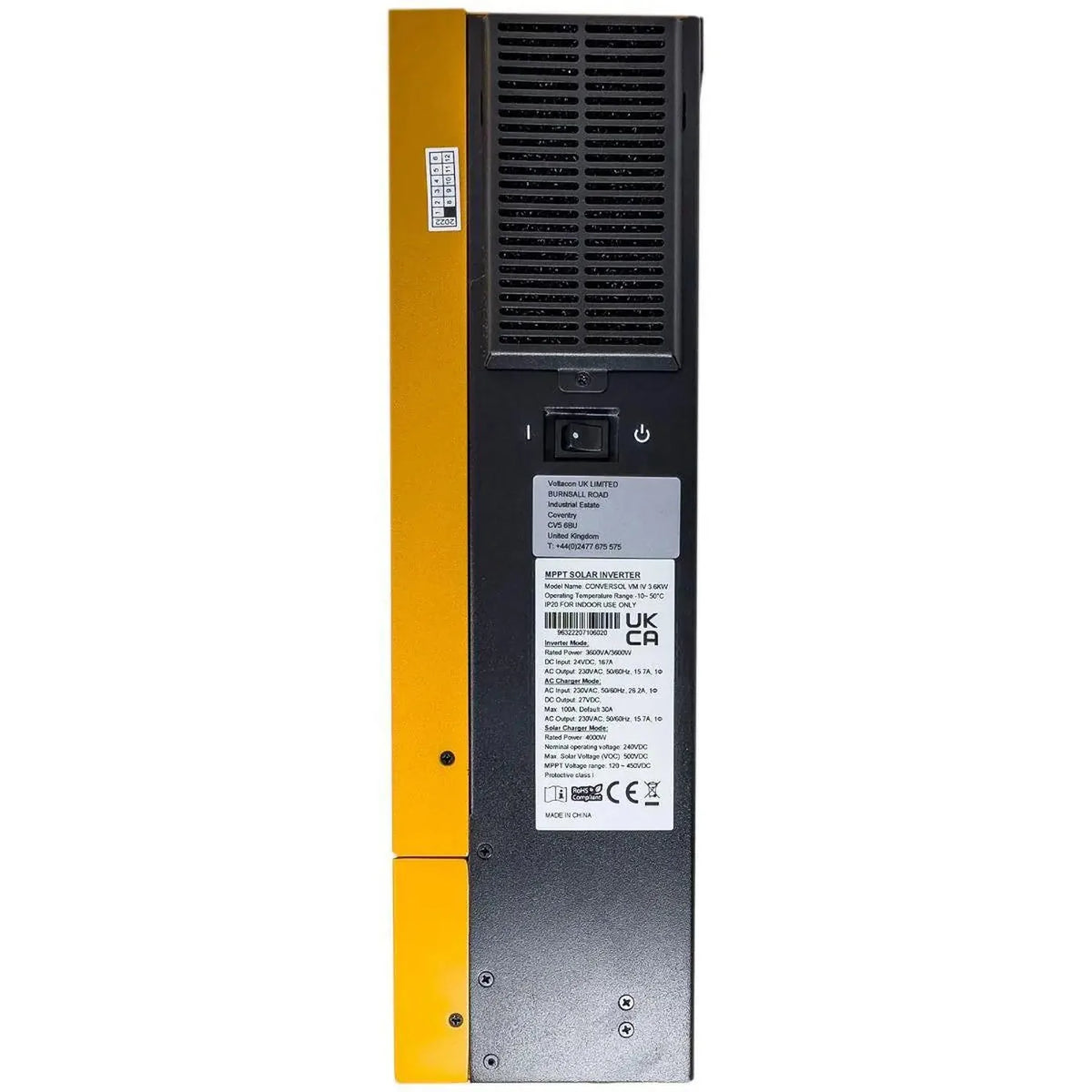 3.6kW 24V Off Grid Inverter MPPT Charger 80A | Conversol VM