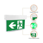 Aries LED Emergency Exit Sign 5.5W IP20 Arrow Down | Olympia