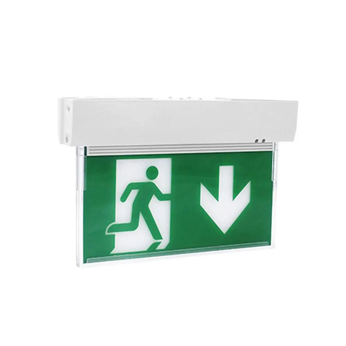 LED Emergency Exit Sign 6W Arrow Down IP20 | Ledison
